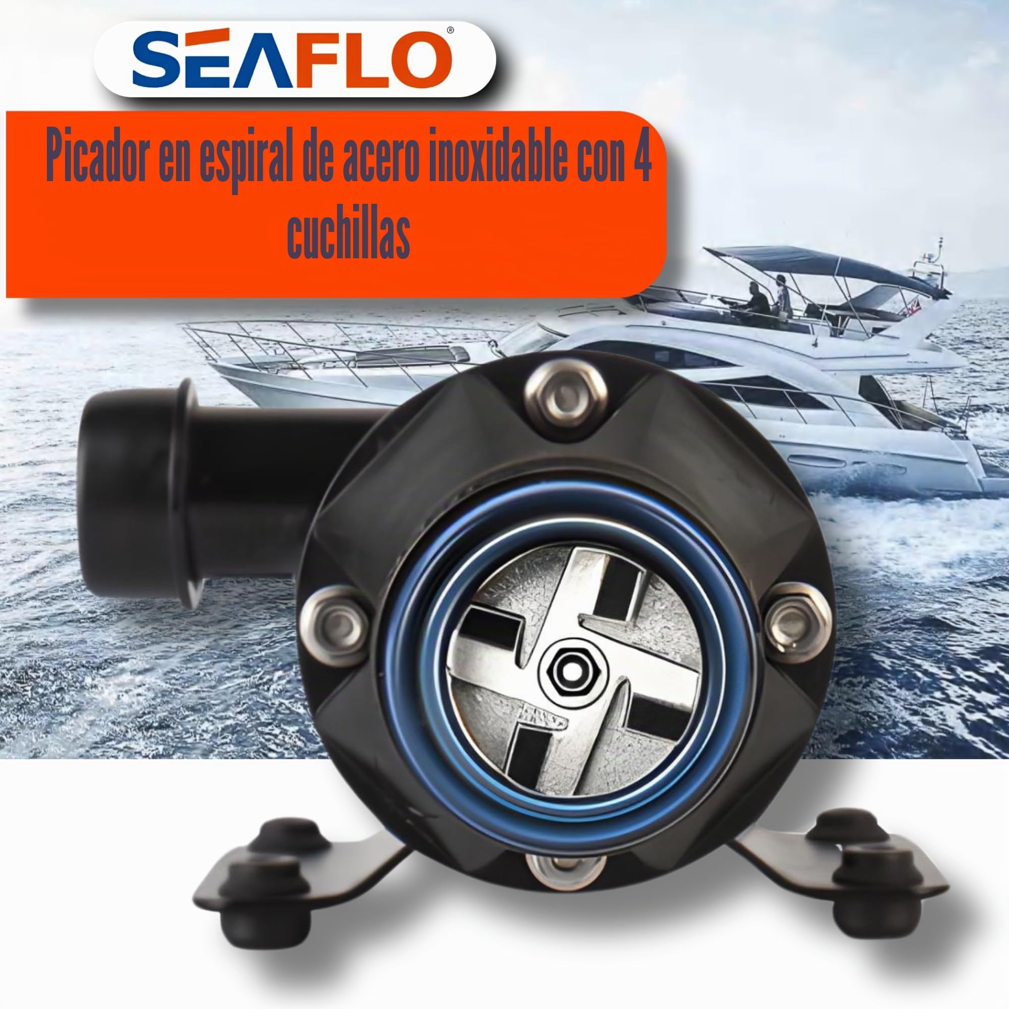 SEAFLO Nuevo sistema de bomba maceradora de 12 V para motor mejorado RV Marine 01 Series