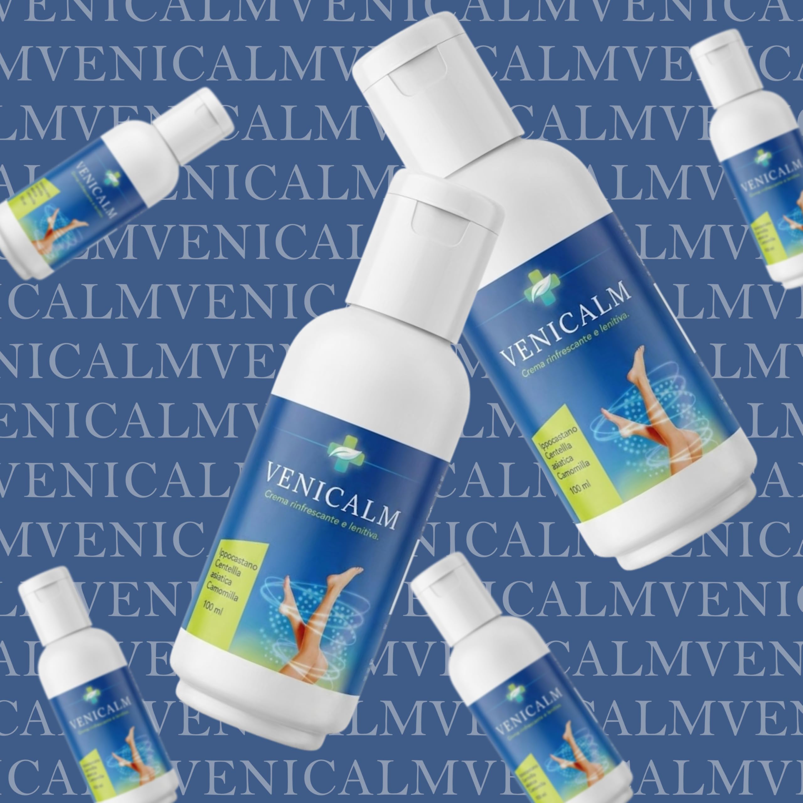 Venicalm Crema Rinfrescante e Lenitiva Gambe 100 ml – con Ippocastano, Centella Asiatica e Camomilla – Sensazione di Sollievo e Freschezza Quotidiana