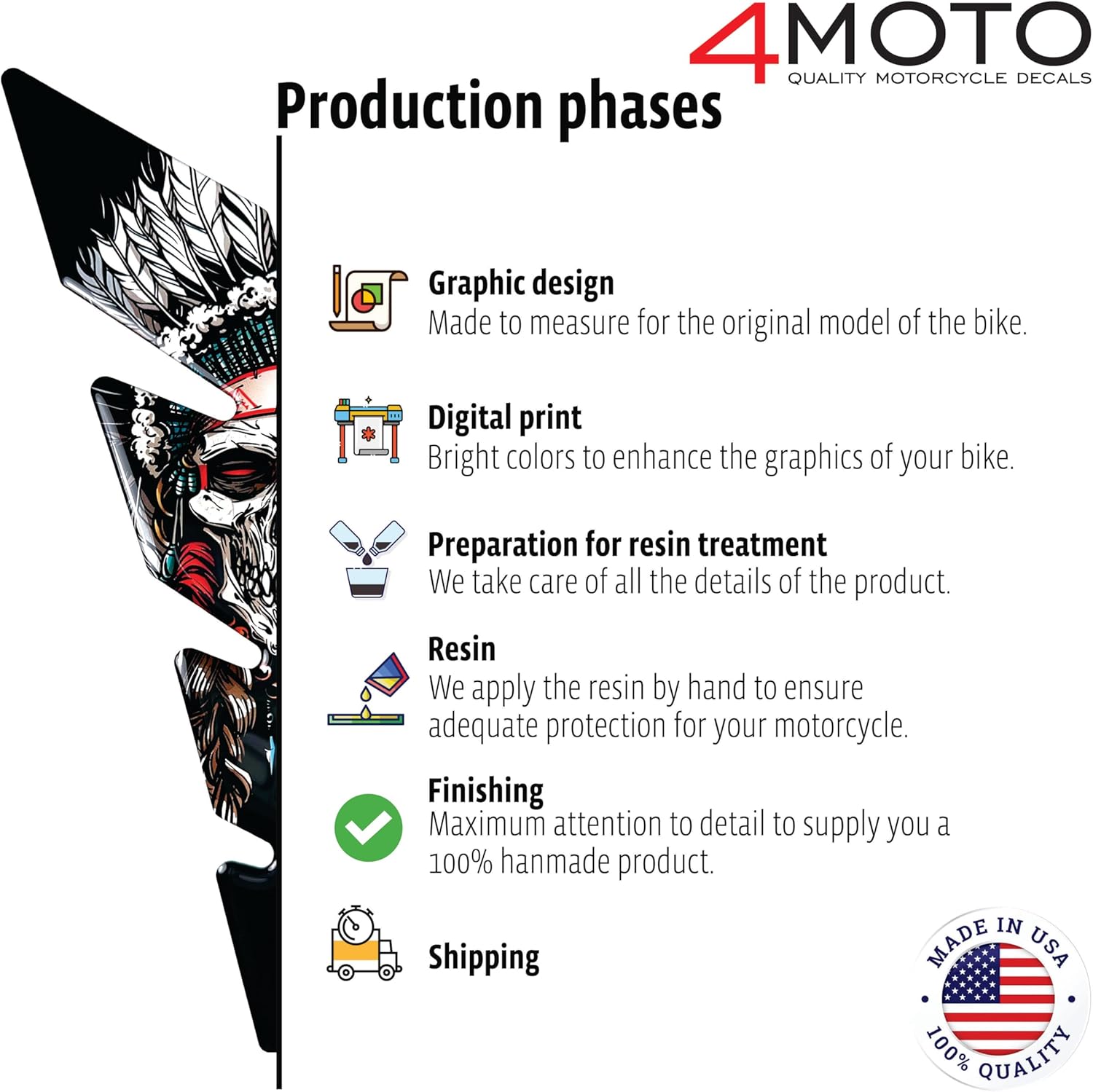 Generic Motorcycle Tank Pad Protector Decal - 3D Motorcycle Sticker for Sport Bikes. Universal protective pad compatible with any brands of motorcycles. Tankpad 220x150 (v6)