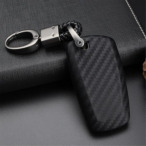 Miniatura 3 de Funda de cuero genuino para llavero BMW Serie 1 2 3 4 5 6 7 Series 5GT GT3 GT5 X1 X3 X4 M2 M3 M4 M5 M6 carcasa para llaves, Negro - Llavero de tejido