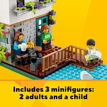 LEGO Creator 3 in 1 Cozy House Building Toys - Toy Figures & Pretend Play Playsets for Boys & Girls, Ages 8+ 3 Building Options - Gift for Birthdays - 31139