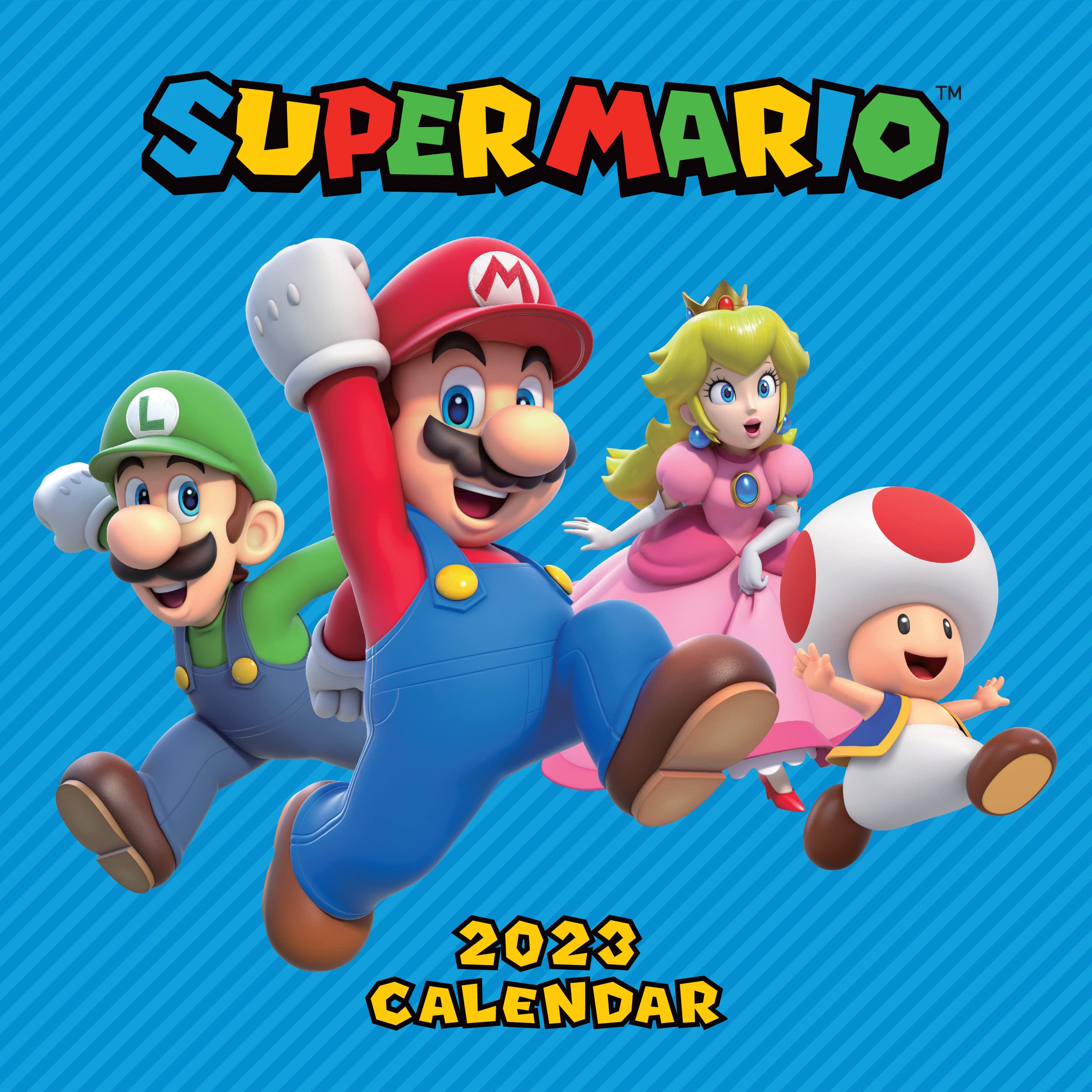 Super Mario 2023 Calendar, Month To View Square Wall Calendar , Official Product (Super Mario Square Calendar)