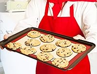 Vista 2 de Non-stick Silicone Baking Mat Set 2pk – Easy to Clean + Dishwasher Safe – 16 5/8" x 11" Fits Half Size Sheet Pans