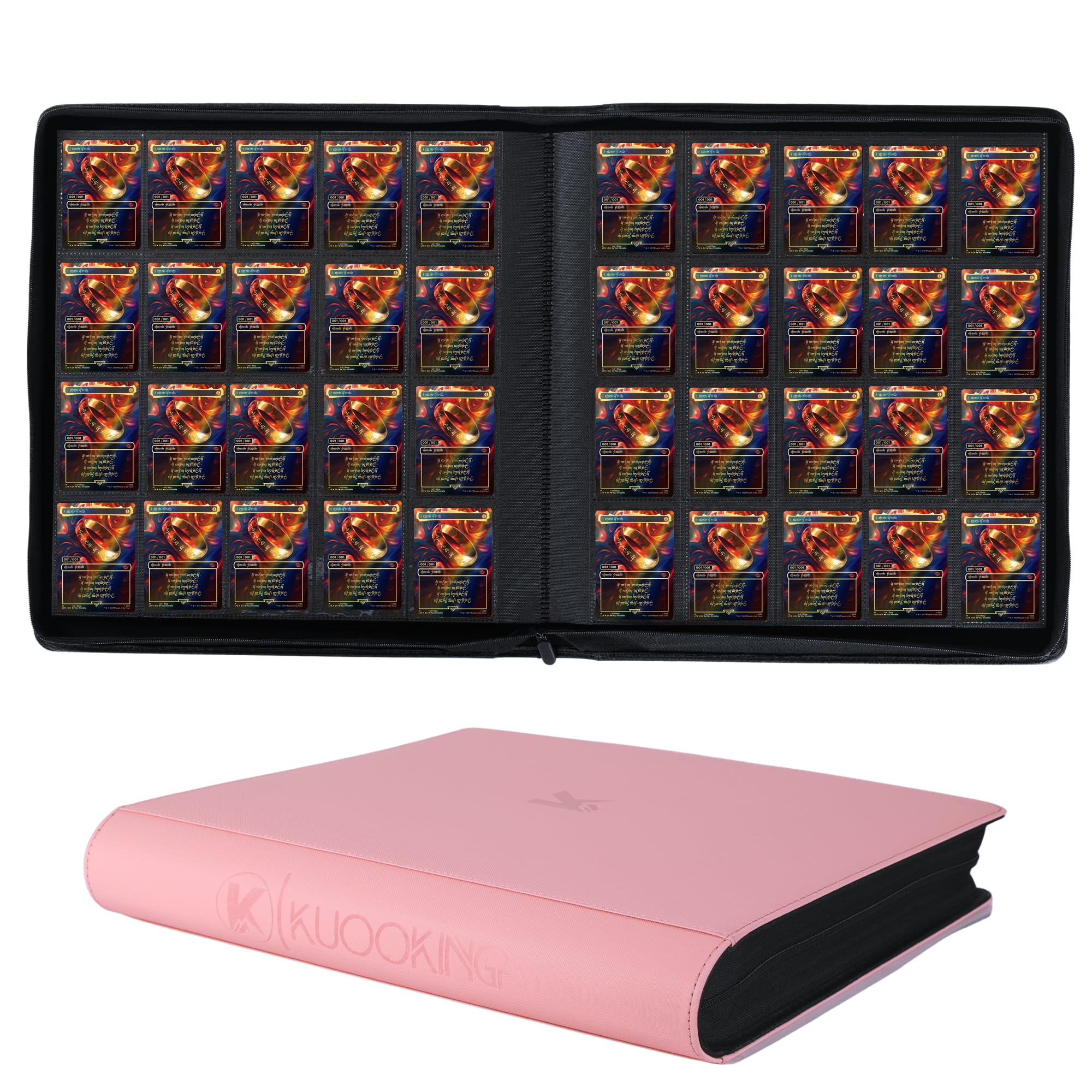 Classeur de cartes rose 2000 poches pour organiser vos soirées jeux MTG