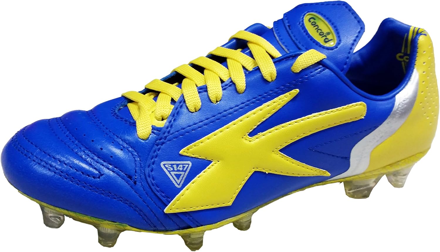 Amazon.com: Concord S147 - Tacos de fútbol (100% piel), Azul, 9.5 : Ropa,  Zapatos y Joyería