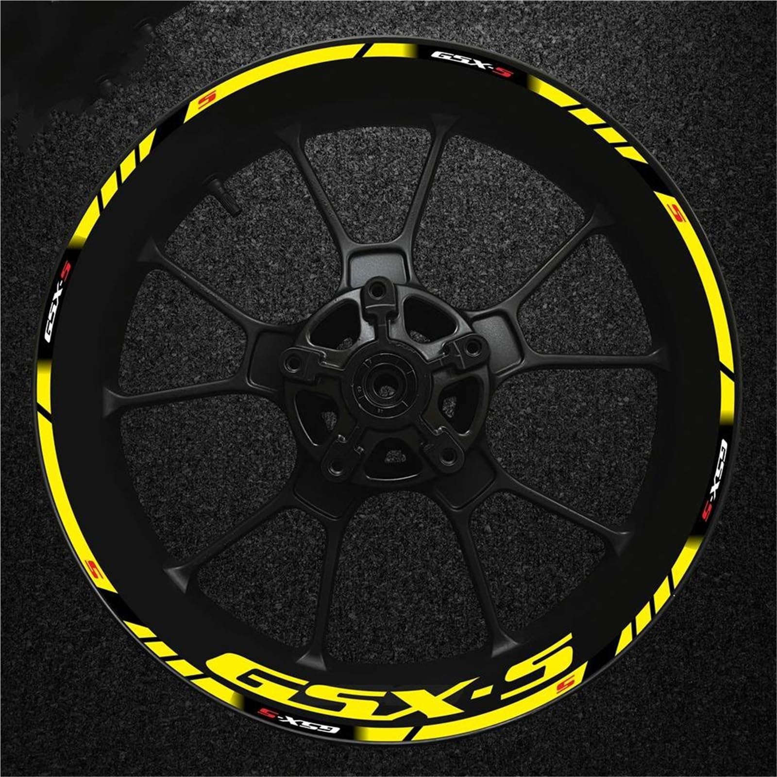 Full Set Motorcycle for Gsxs Wheel Sticker Stripe Reflective Rim for Suzuki Gsx-s Gsx-s750 Gsxs1000 750 1000 600 2024(Color13)