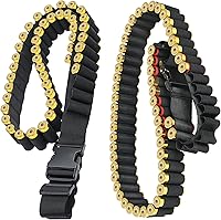 Vista 8 de Shotgun Shell Holder for 12-Gauge and 20-Gauge - JulyTek 60 Round Tactical Shotshell Bandolier Adjustable with 2PCS 7 Round Butt Stock Shell Holders