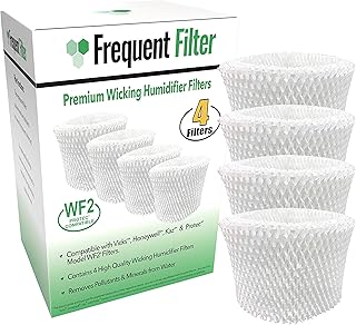 Compatible Vicks, Kaz, Protec, Cool Mist Humidifier Replacement Model WF2 & PWF2 Filter | Pack of 4 | Germ-Free Wicking Filters for Starry Night Humidifiers. New 2022 Upgraded Model