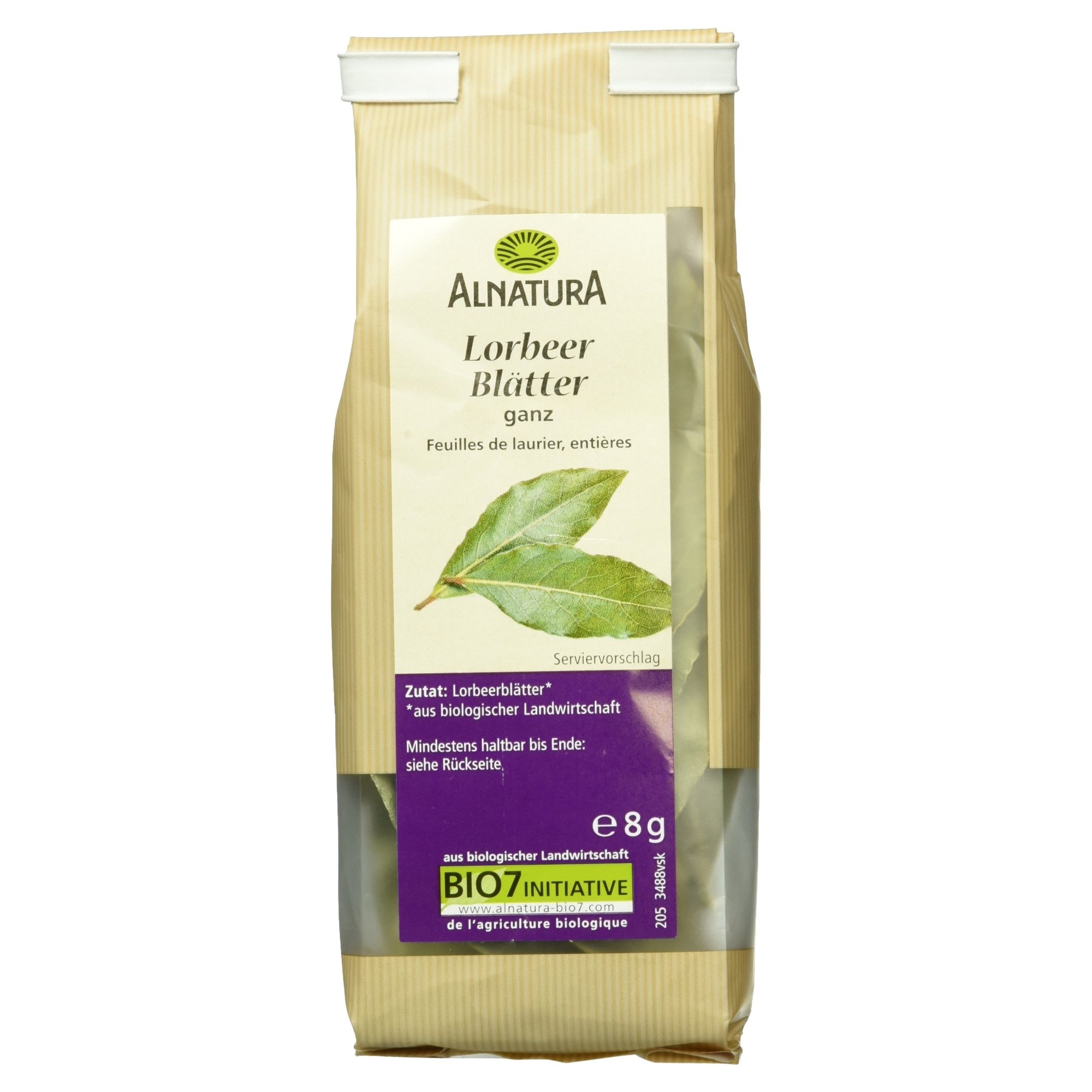 Alnatura Bio Lorbeerblätter ganz, 8g