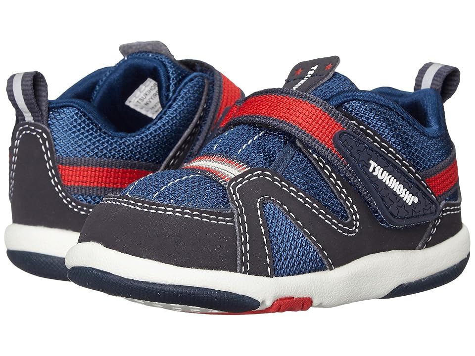 

Tsukihoshi Kids Maru (Toddler) (Navy/Red) Boys Shoes