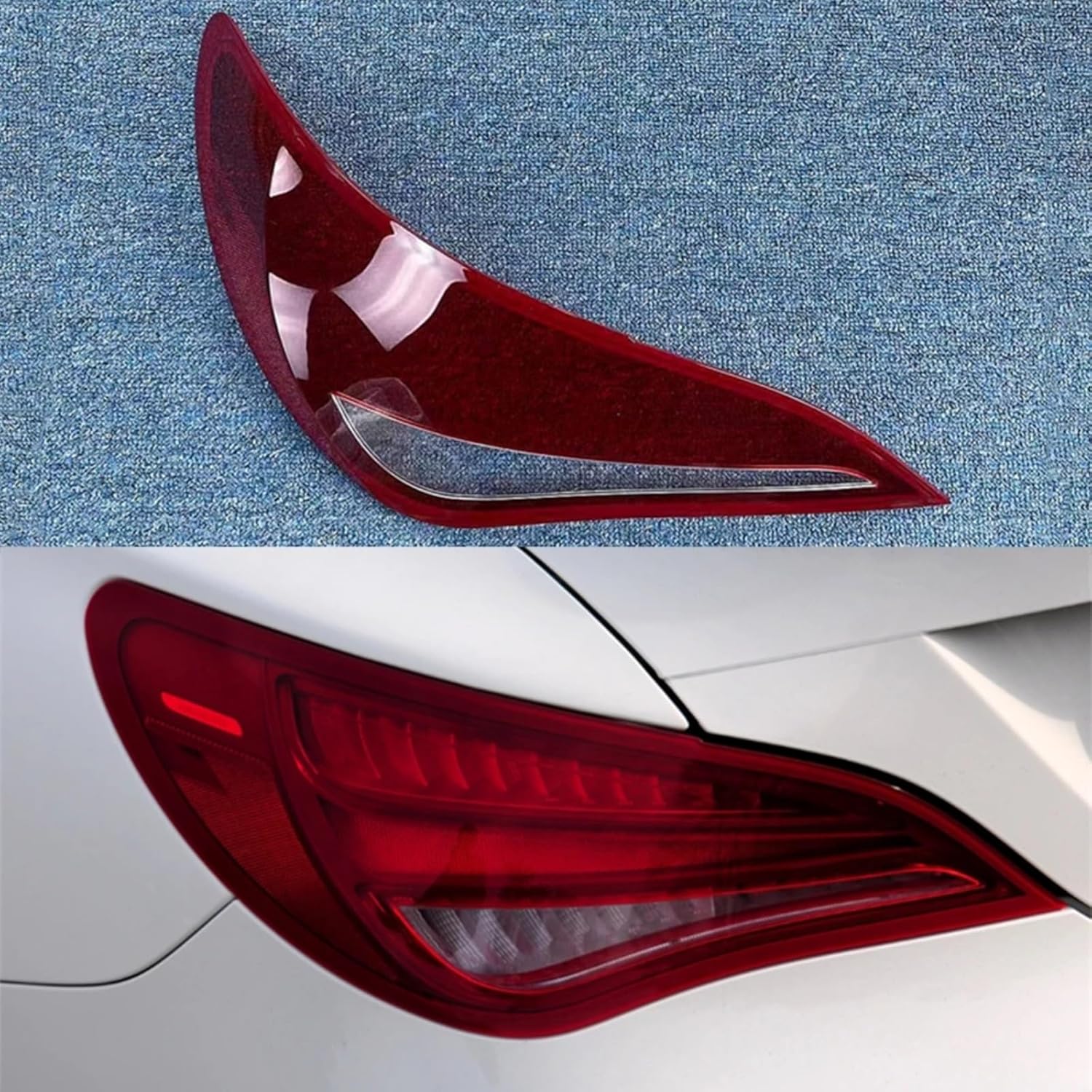 tail light lens Compatible With Benz For CLA W117 2013 2014 2015 2016 Car Rear Taillight Brake Lights Turn Lamp Shell Auto Lampshade(Left)