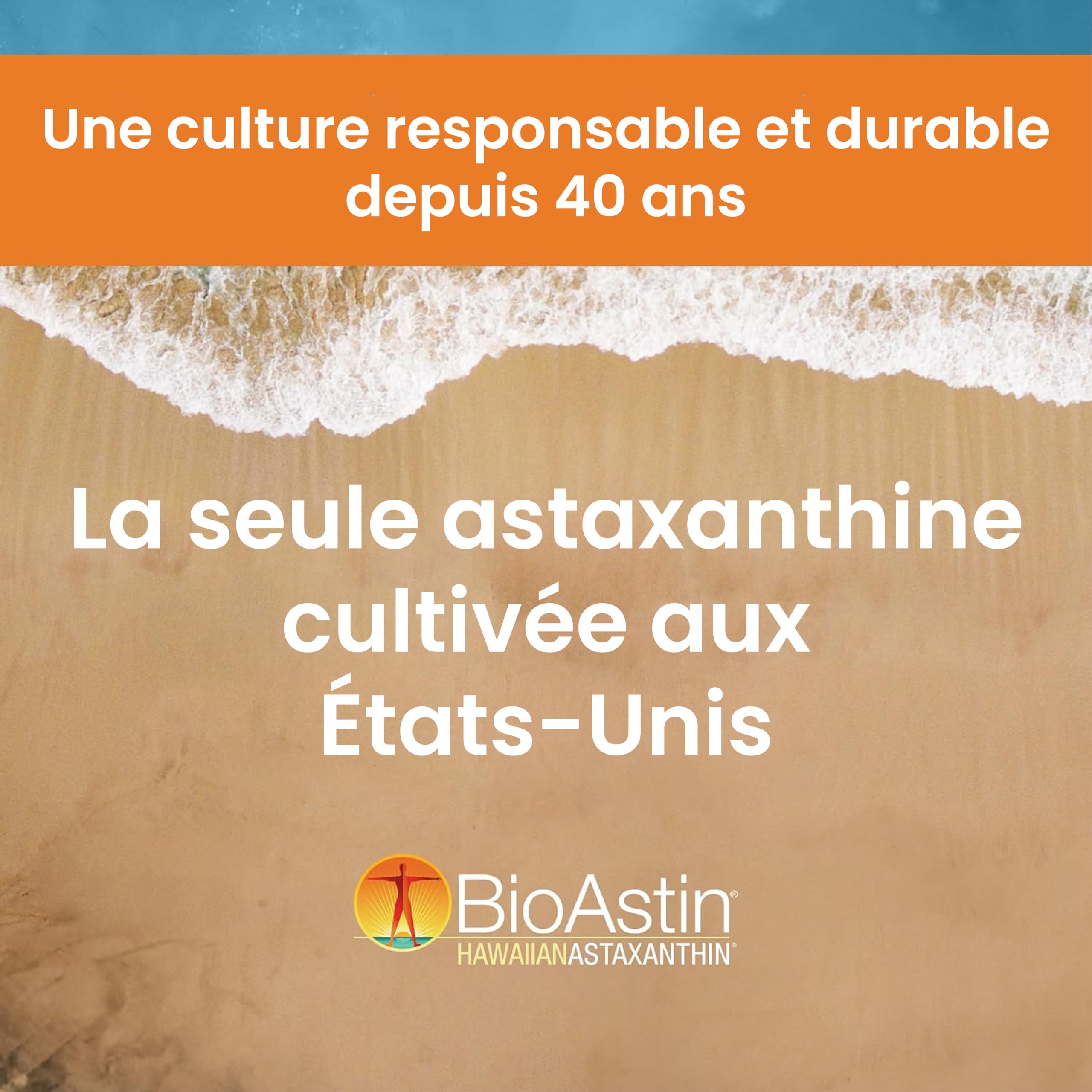 Nutrex Hawaii, BioAstin, Hawaiian Astaxanthin, 4mg, 60 Capsules molles, Vitamine E, Sans Gluten, Sans Soja, Sans OGM