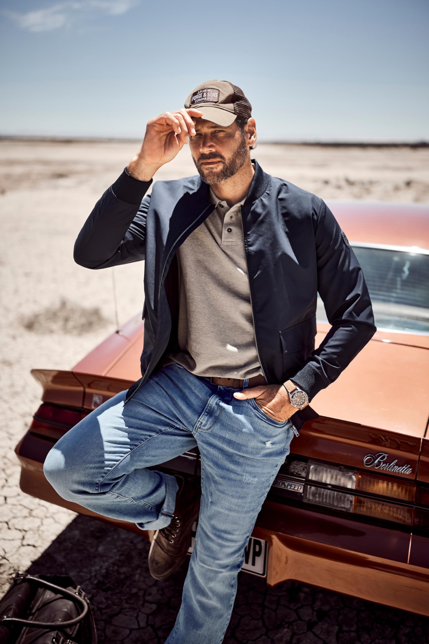 JP 1880 Uomo Giacca da Mezza Stagione