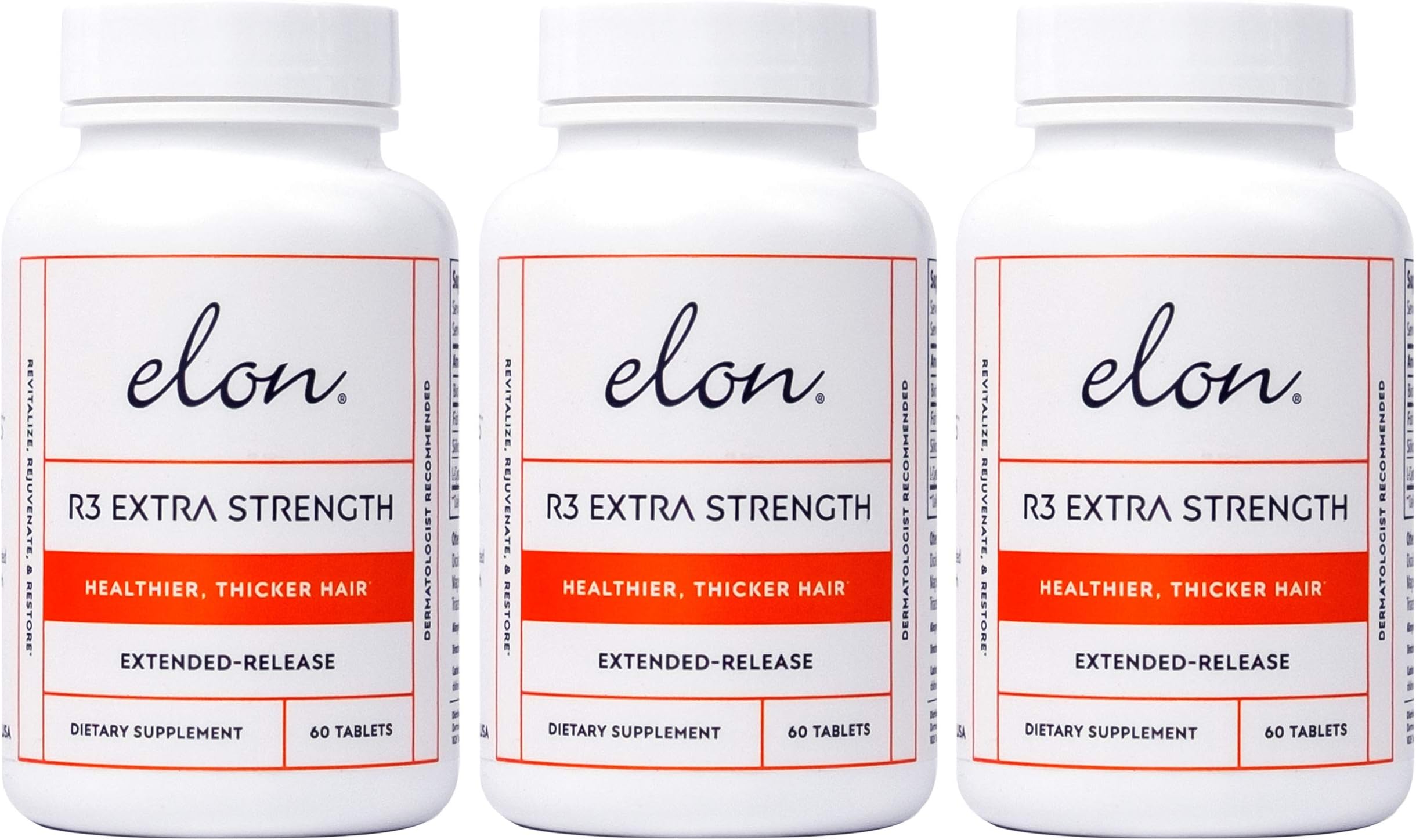 Elon R3 Extra Strength for Hair Growth -3 Pack