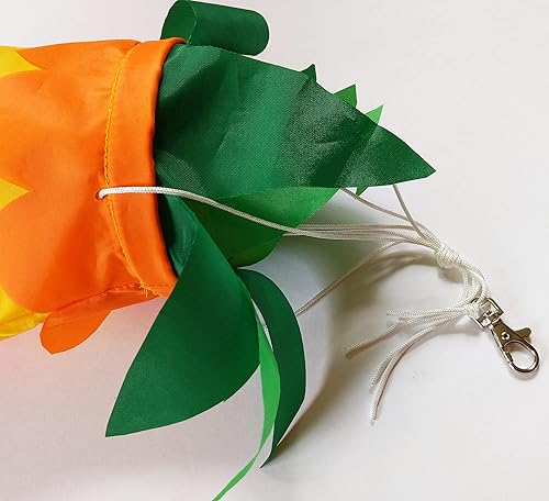 Miniatura 2 de Madrona Brands Calcetín de viento de verano de piña | Decoración duradera para colgar al aire libre | Patio, jardín, patio, playa | 42 pulgadas