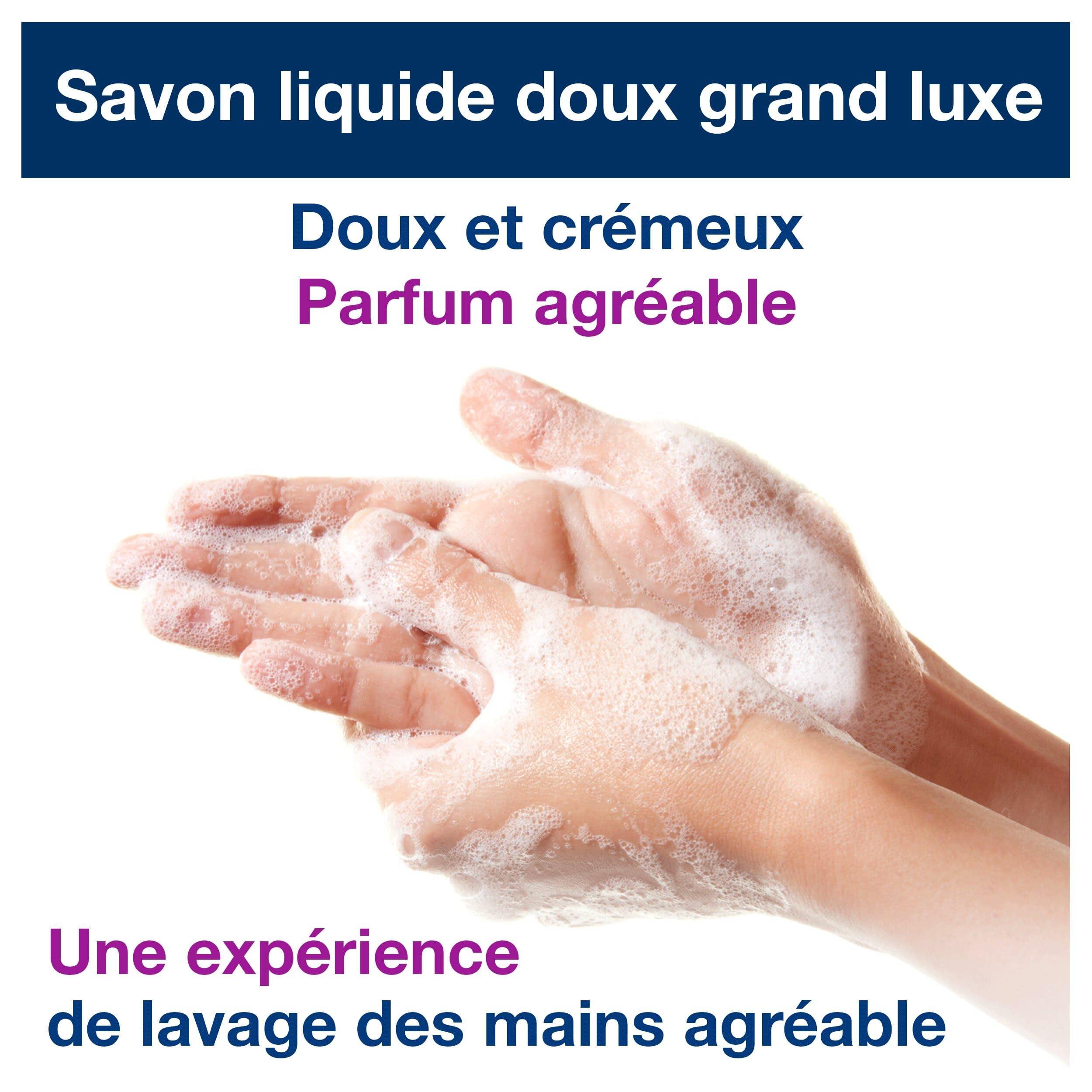 Tork Sapone liquido Luxury Soft S4, profumo di gelsomino, rosa e giglio, 6 x 1000 ml, 424901