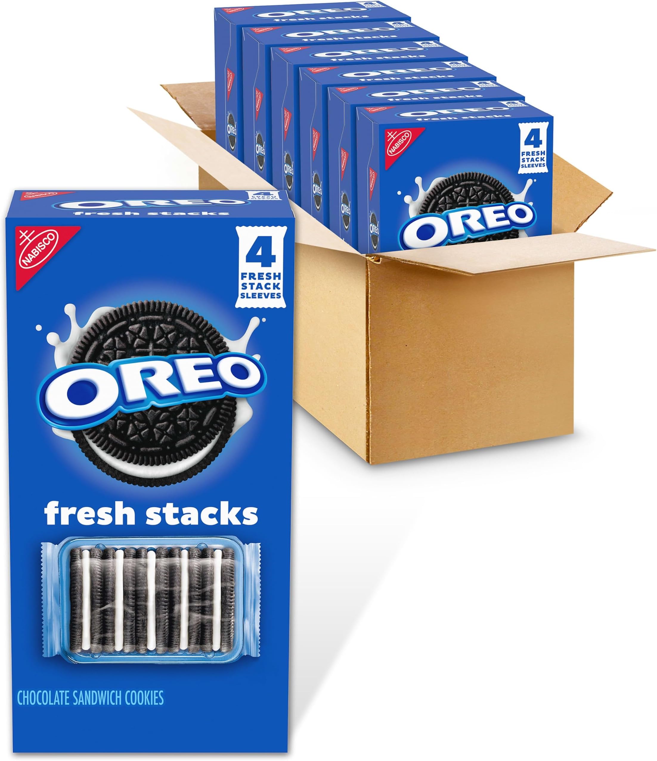 Fresh Stacks Chocolate Sandwich Cookies, 24 Multi Snack Packs