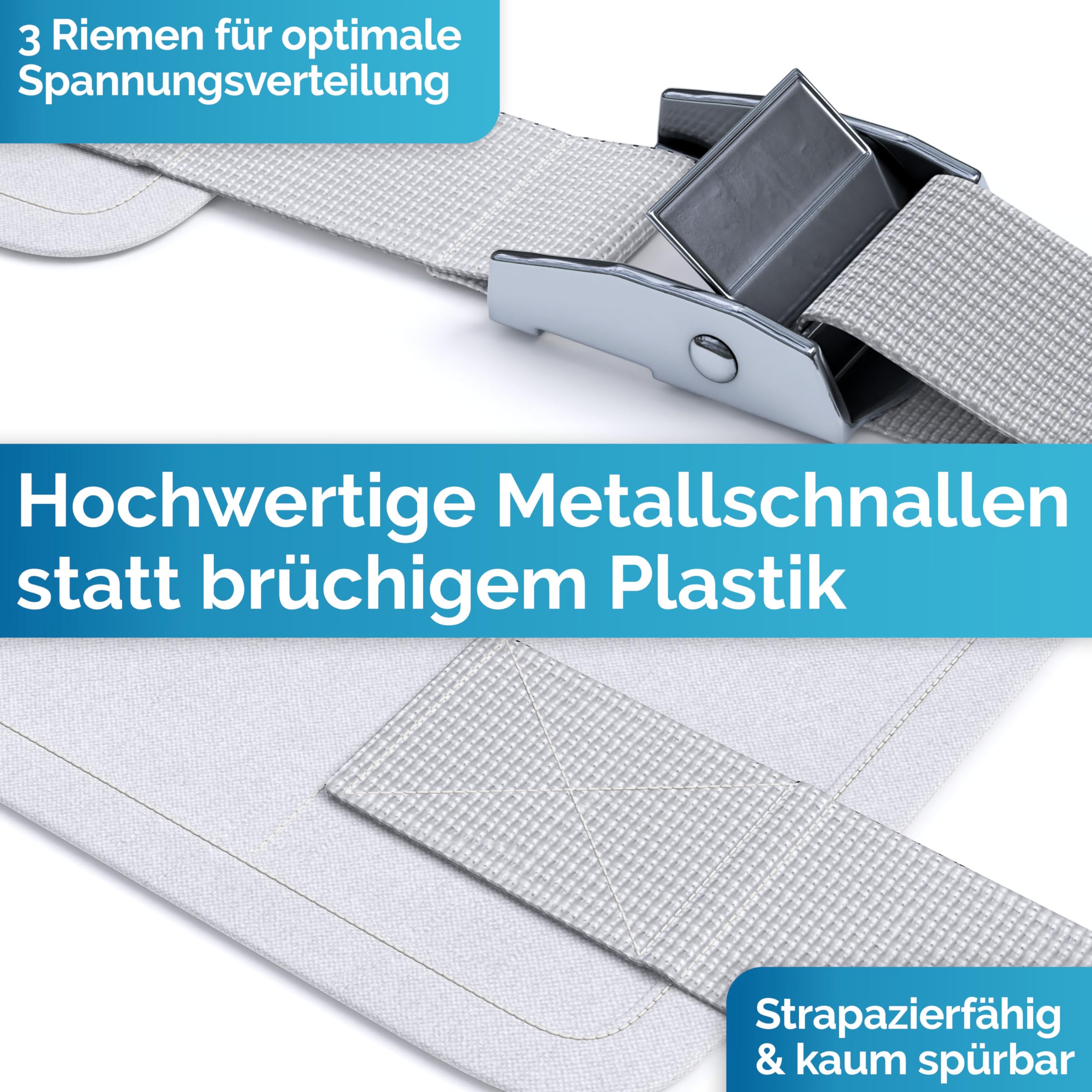 Briliantwerk® Liebesbrücke für Matratzen 200cm I Kein Verrutschen I Innovative Lösung als Ritzenfüller für Matratzen für Familien & Paare I Bettbrücke ist in < 5 Min befestigt