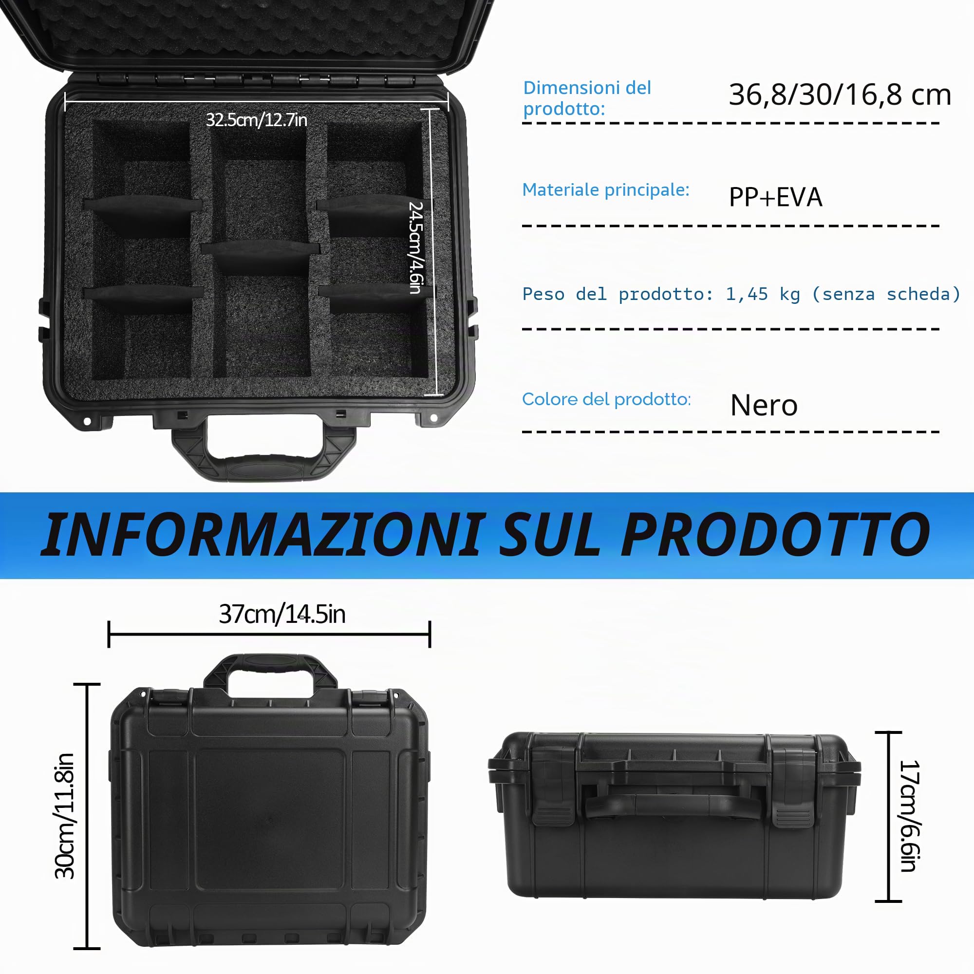 Top Loader Box Scatola Di Conservazione Per 3" X 4" 35PT Top Loaders Con Partizioni Rimovibili Compatibile Con Carte Gradinate E Non Protette