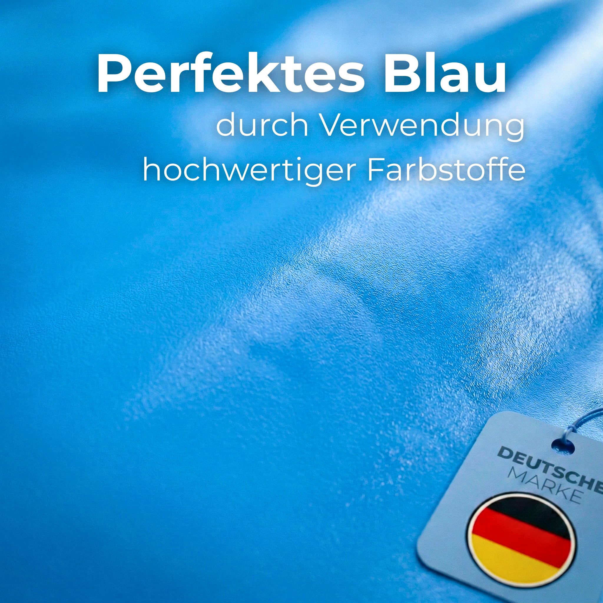 poolomio® PVC-Poolfolie rund, hochwertige & kältebeständige Poolinnenfolie für Schwimmbecken, Ersatzfolie Stärke 0,4 mm, Poolinnenhülle geeignet für Stahlwandpools mit Ø 350 x 90 cm, blau