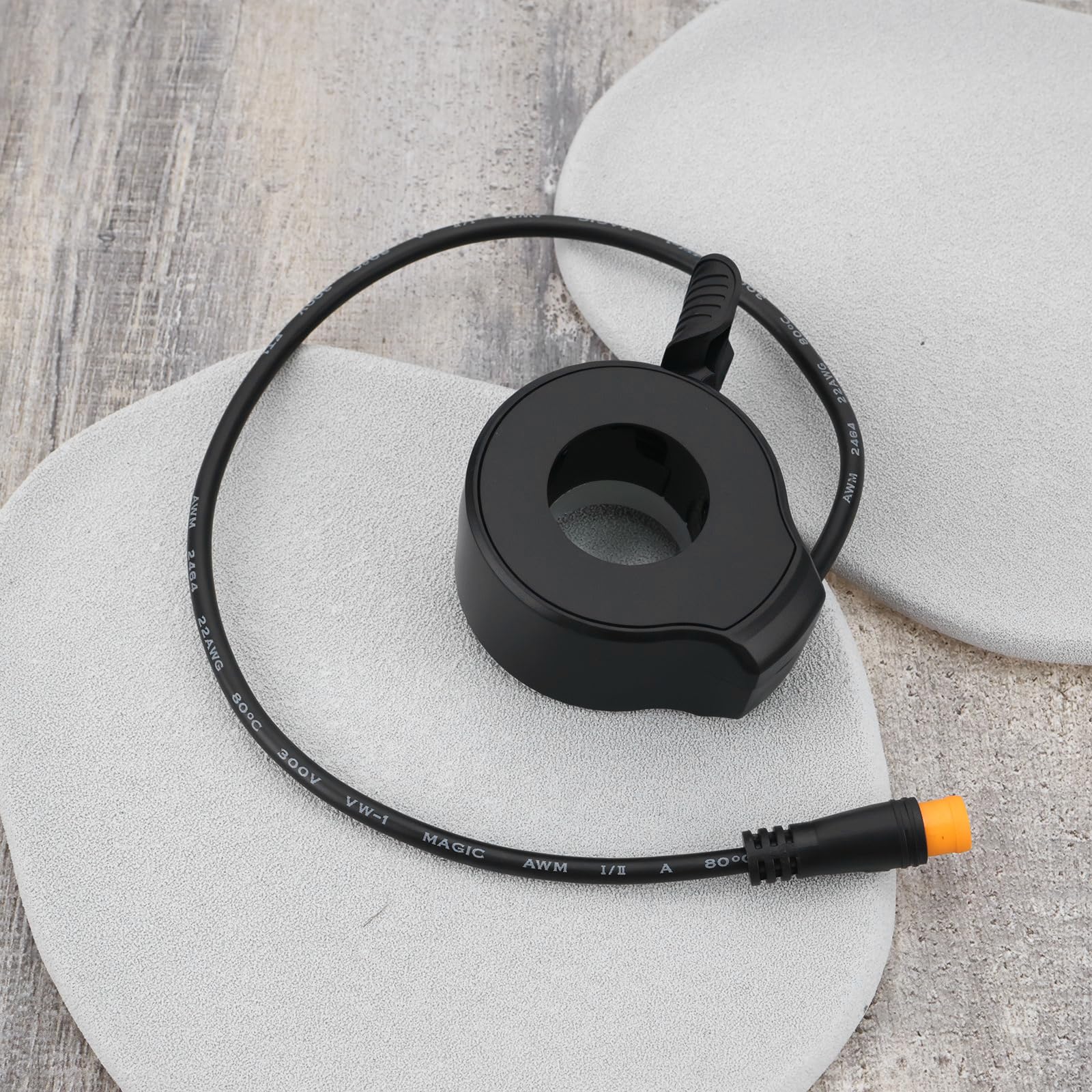 Accélérateur Au Pouce Pour Trottinette/Vélo Électrique - 22.2 Mm - 24-72V - Câble 180 Cm - Connecteur SM - 7