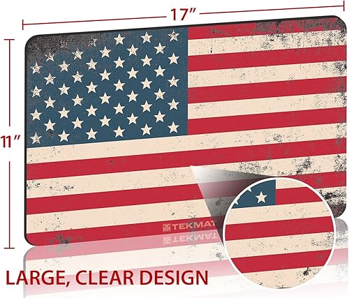 Miniatura 2 de TekMat Old Glory - Tapete de limpieza con bandera de EE. UU., 11 x 17 pulgadas, grueso, duradero, impermeable, a todo color, tapete de limpieza de
