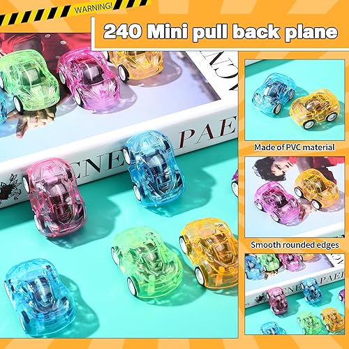 Miniatura 2 de Halloscume 500 piezas de autos coloridos a granel, recuerdos de fiesta, mini autos de carreras de plástico, autos de carreras para niños, bolsas de