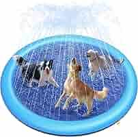 Tappetino Sprinkler Per Cani • 170 Cm • Antiscivolo • Giochi D'Acqua Estivi • Per Giardino - Foto 7