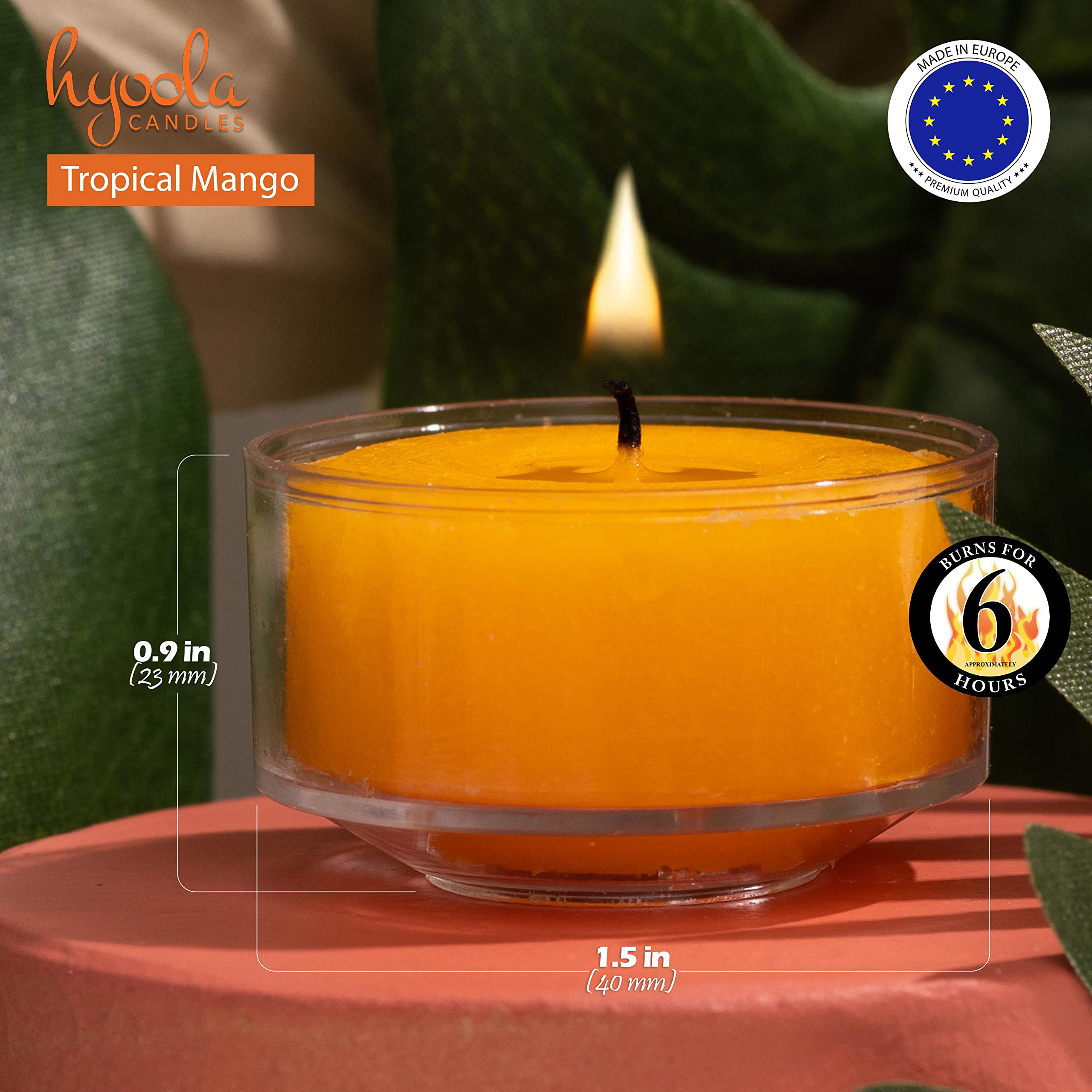 Candele Profumate Votive In Vetro - Set Da 4 Aroma Armonia Made In EU, Durata 12 Ore - Foto 9