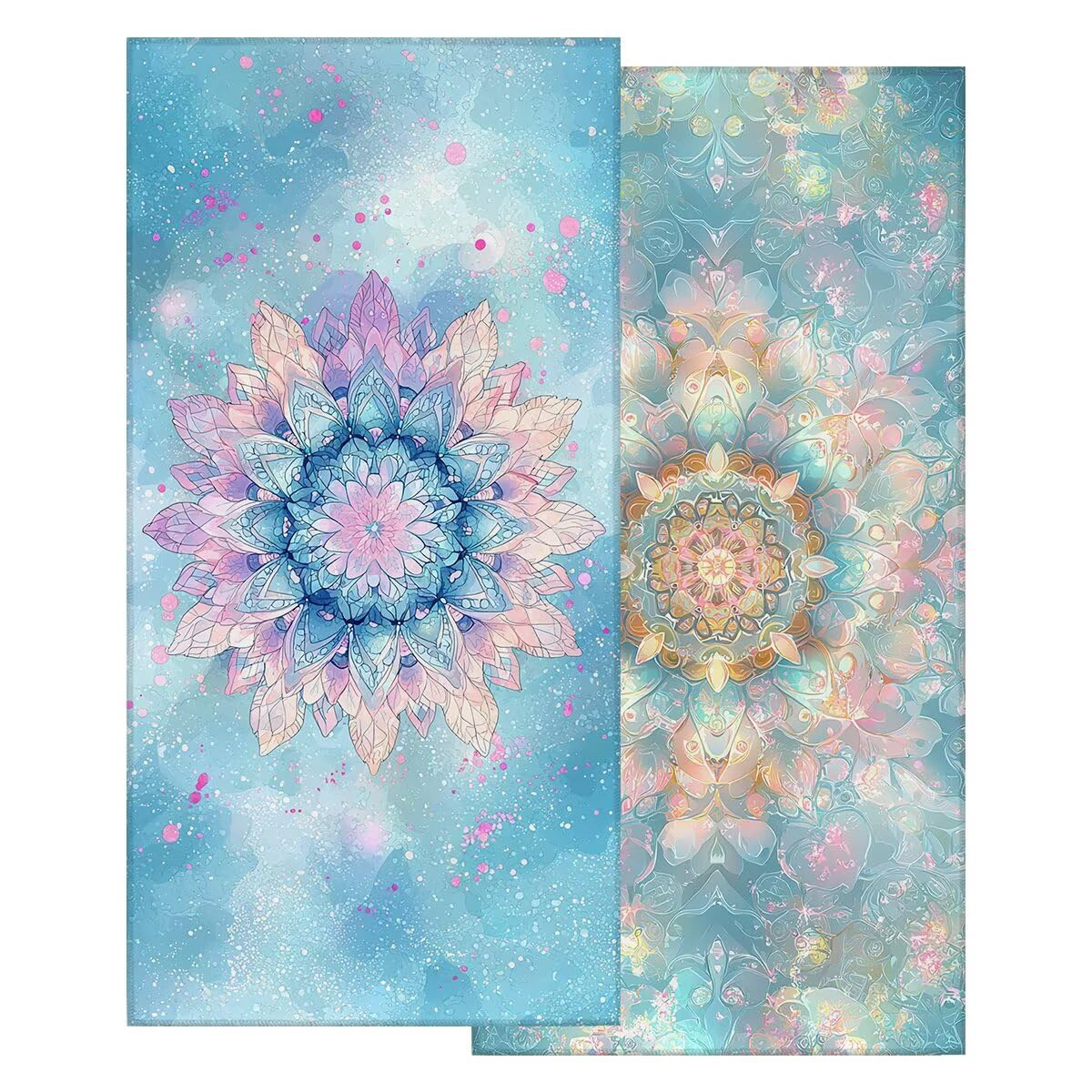Serviette de Plage XXL 100x220 cm, Lot de 2 Serviette de Bain Microfibre, Anti Sable Serviettes Plage, Séchage Rapide Drap de Bain pour Homme Femme, Portable Serviettes pour Natation (Mandala) -3957
