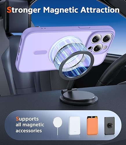 Miniatura 892 de Fntcase Funda para iPhone 15 Plus y 14 Plus de 6.7 pulgadas, magnética, a prueba de golpes de grado militar, antiamarilleo, delgada, protectora