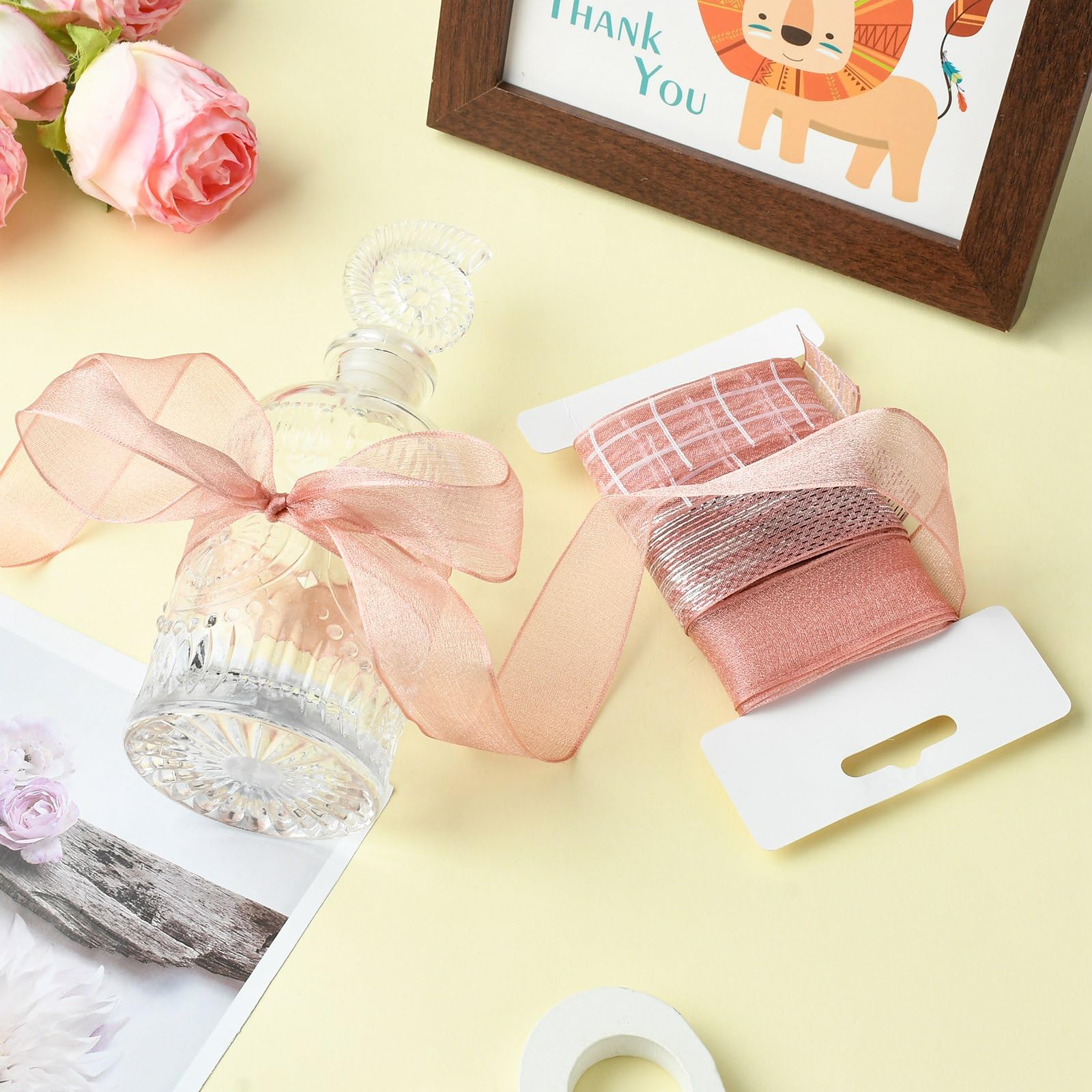 Nastro In Chiffon Blu Reale - 3 Stili, Larghezza 25 Mm, 9 Metri Totali, Per Regali, Matrimoni, Decorazioni Fai-da-te