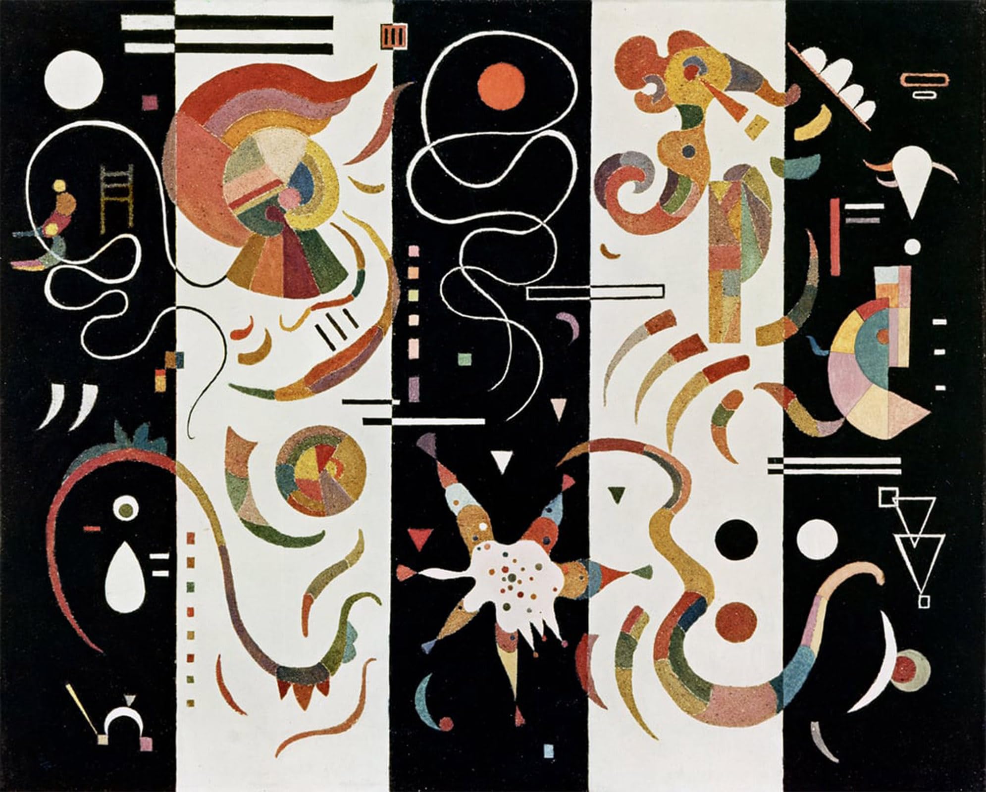 SERENDIPITP Retro Picture Poster Wall Art Pictures Painting Wassily Kandinsky Artist Wall Art Canvas Print for Wall Decor 60x90cm