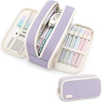 Sooez Large Capacity Pencil Case Pouch, Cute Pencil Pouch Pencil Bag