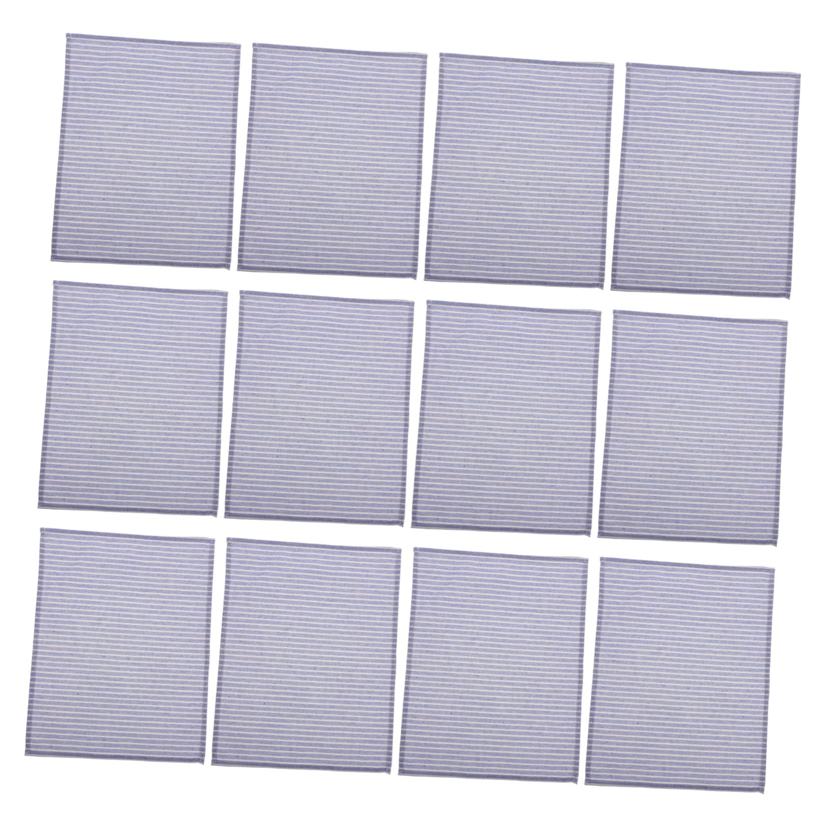 ERINGOGO 12 Servilletas de Mesa a Rayas, Jute y Algodón-poliéster, Reutilizables, para Decoración de Mesa y Restaurantes