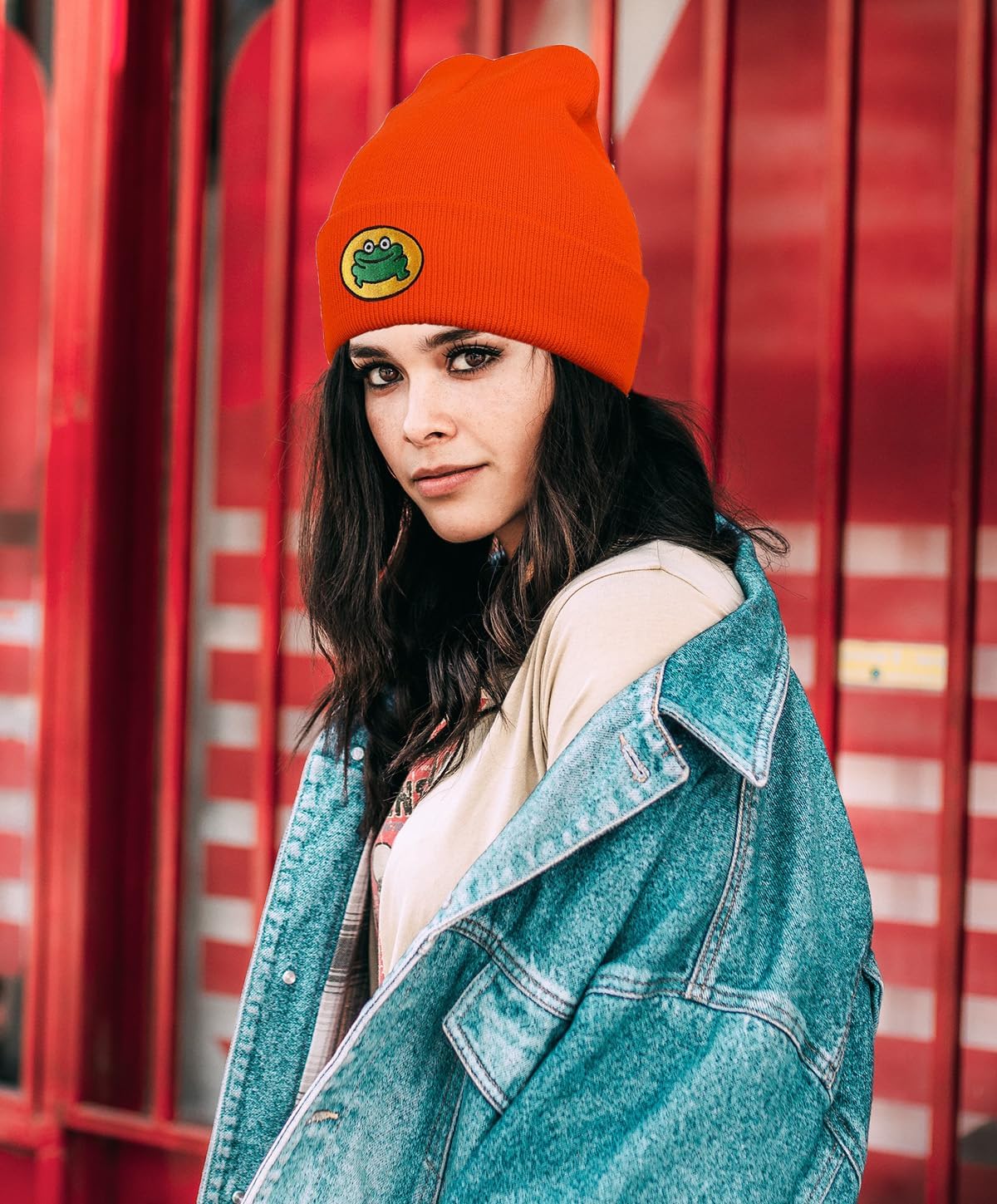 Cute Cartoon TV Parappa The Rapper Frog Knitted Beanie Hats Unisex Fashion - view 2