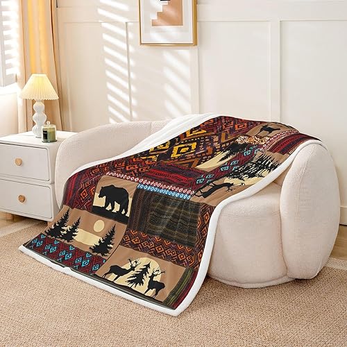 Miniatura 14 de Manta dorada con estampado egipcio, estilo antiguo Egipto, manta Sherpa con patrón jeroglífico del Antiguo Egipto, manta de vellón para niños