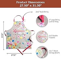 Vista 199 de Maison d' Hermine Delantal 100% de algodón para mujeres con bolsillo de cocina delantal de chef para hombres, decoración de Pascua