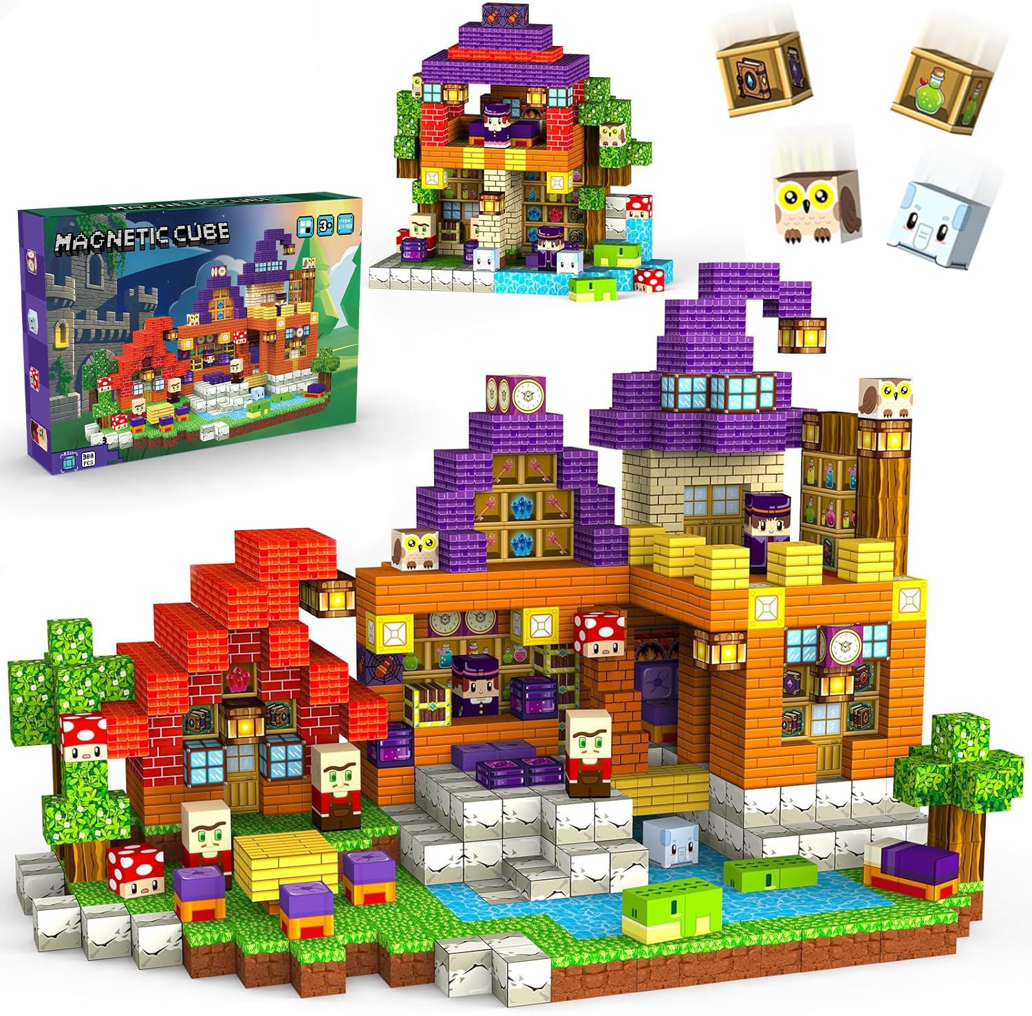 Magic Forest Magnetic Blocks Set for Creative Construction