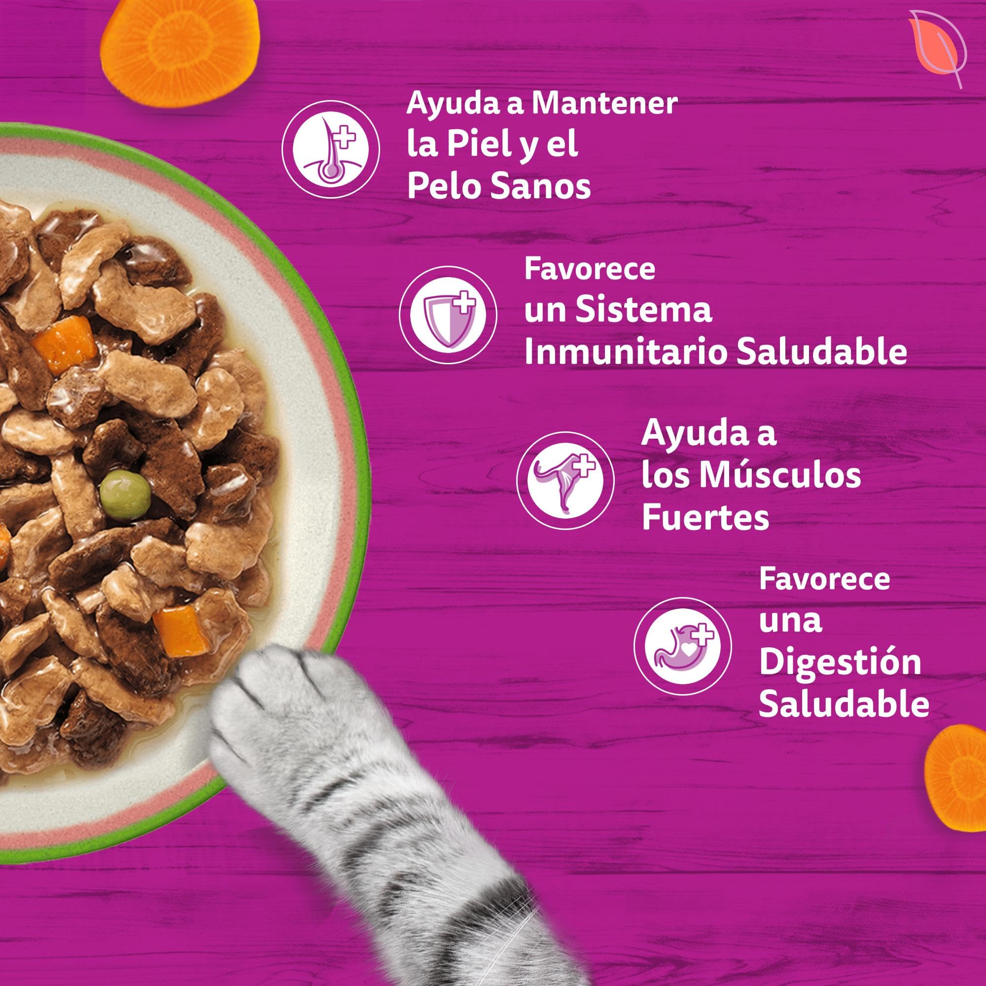 WHISKAS Tasty Mix Comida húmeda en Salsa Gatos Adultos Sel. Chef - 13 x 4 bolsitas x 85g