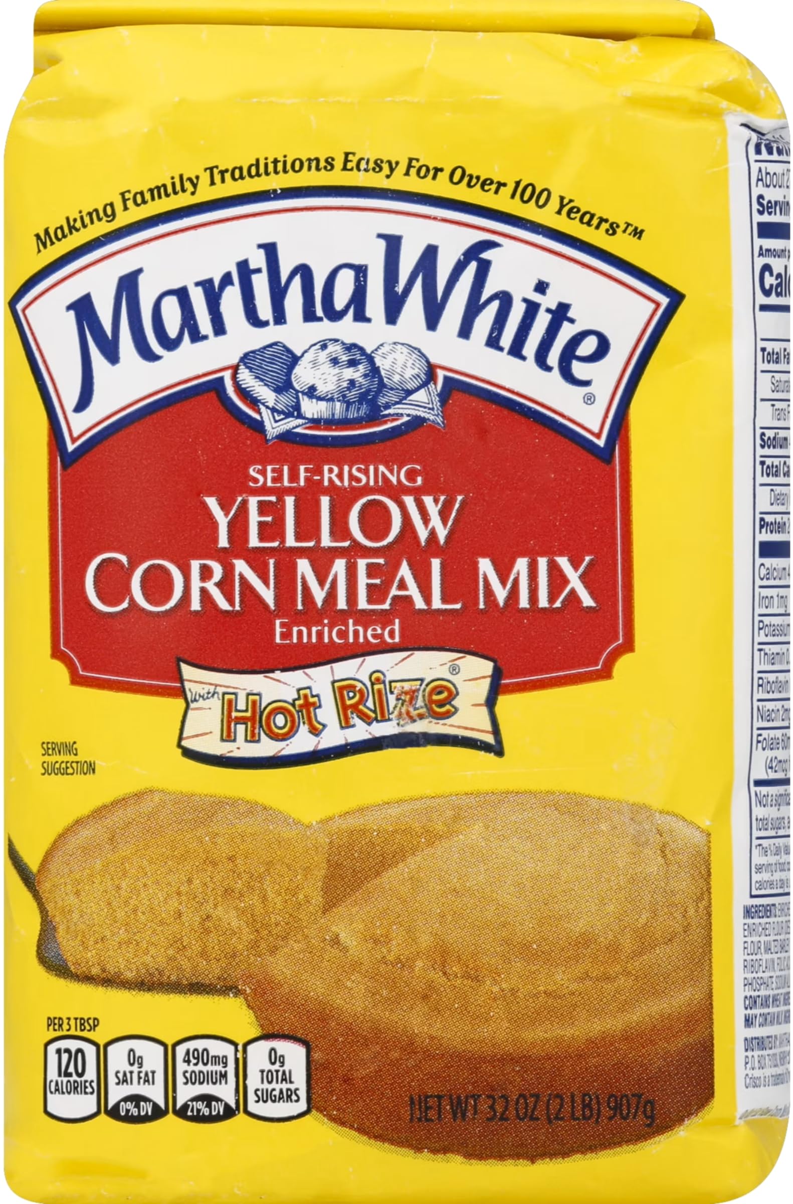 Amazon.com : Martha White Self Rising Yellow Corn Meal Mix, 32