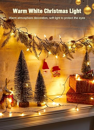 Miniatura 7 de Brightown Mini bombillas de repuesto de Navidad, 150 unidades, 2.5 voltios, cristal transparente, incandescentes, para árbol de Navidad, decoración