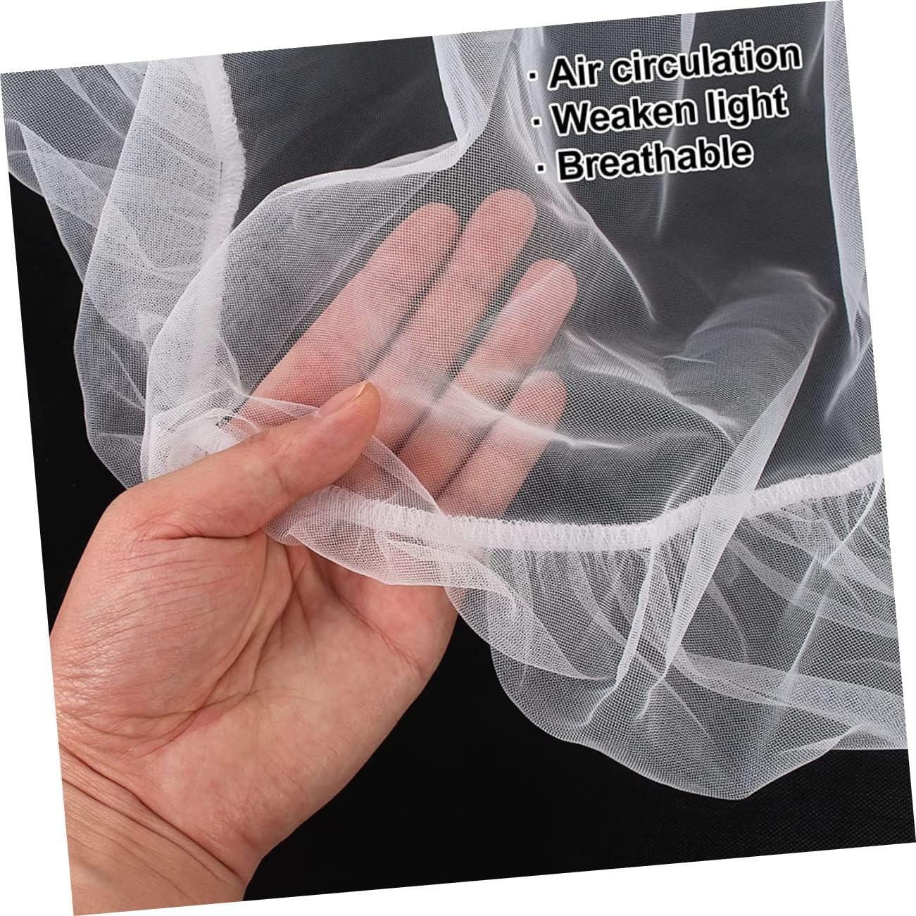 Kisangel 10pcs Parrot Cage Cover Netting Breathable Mesh Design for Birdcages Elastic Fit for Dust Protection and Colors