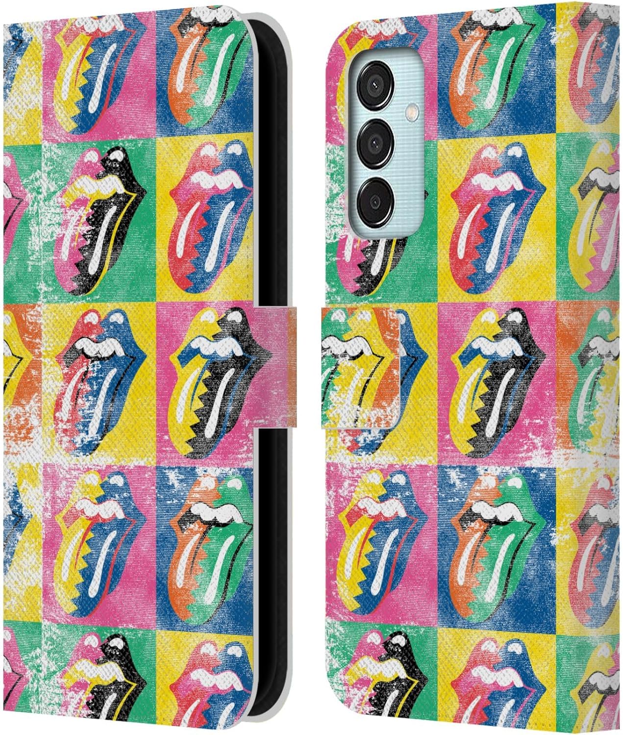 Head Case Designs Officially Licensed The Rolling Stones Some Girls Warhol Albums Leather Wallet Case Compatible with Samsung Galaxy M15/F15 5G
