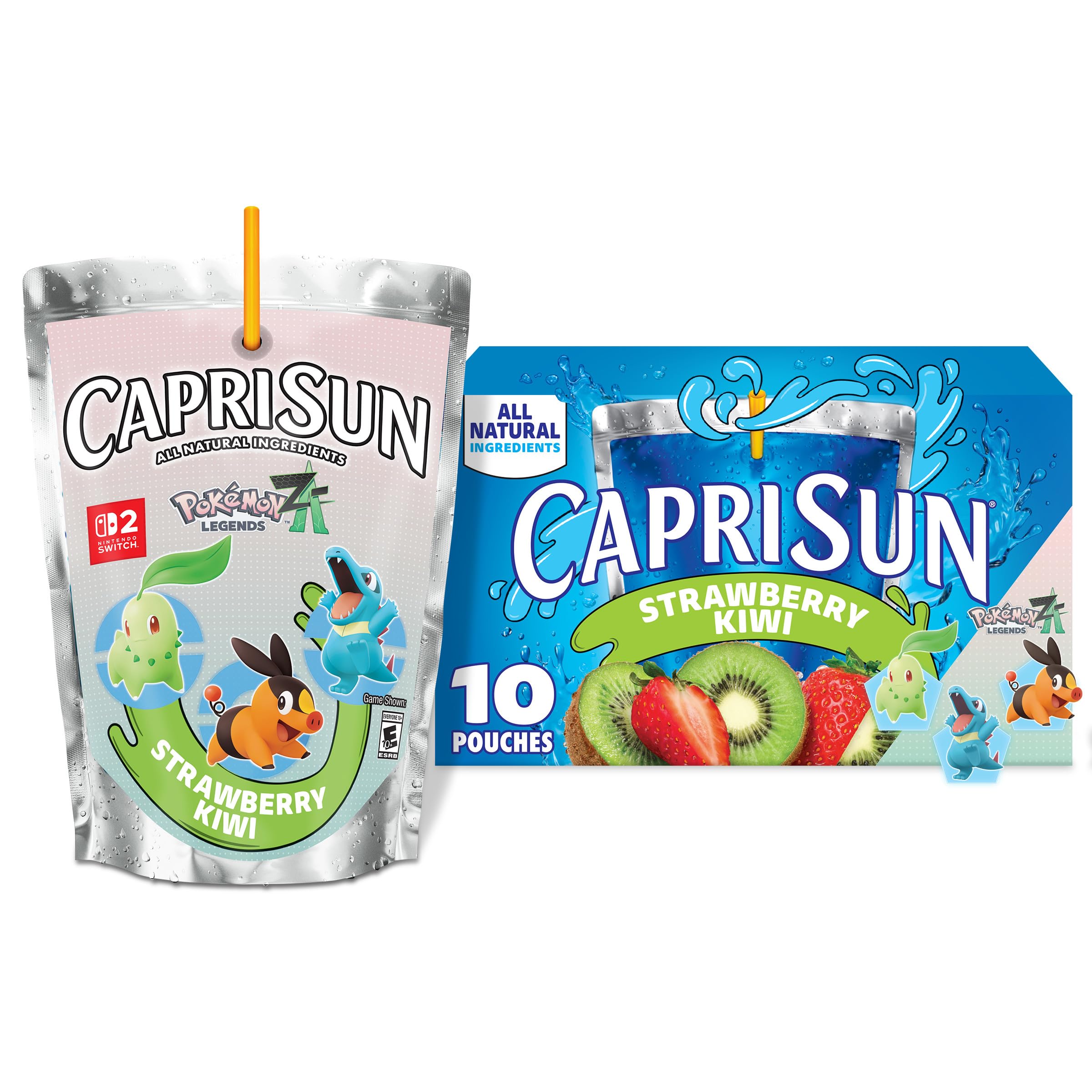 Capri Sun Strawberry Kiwi Ready-to-Drink Juice (10 Pouches)