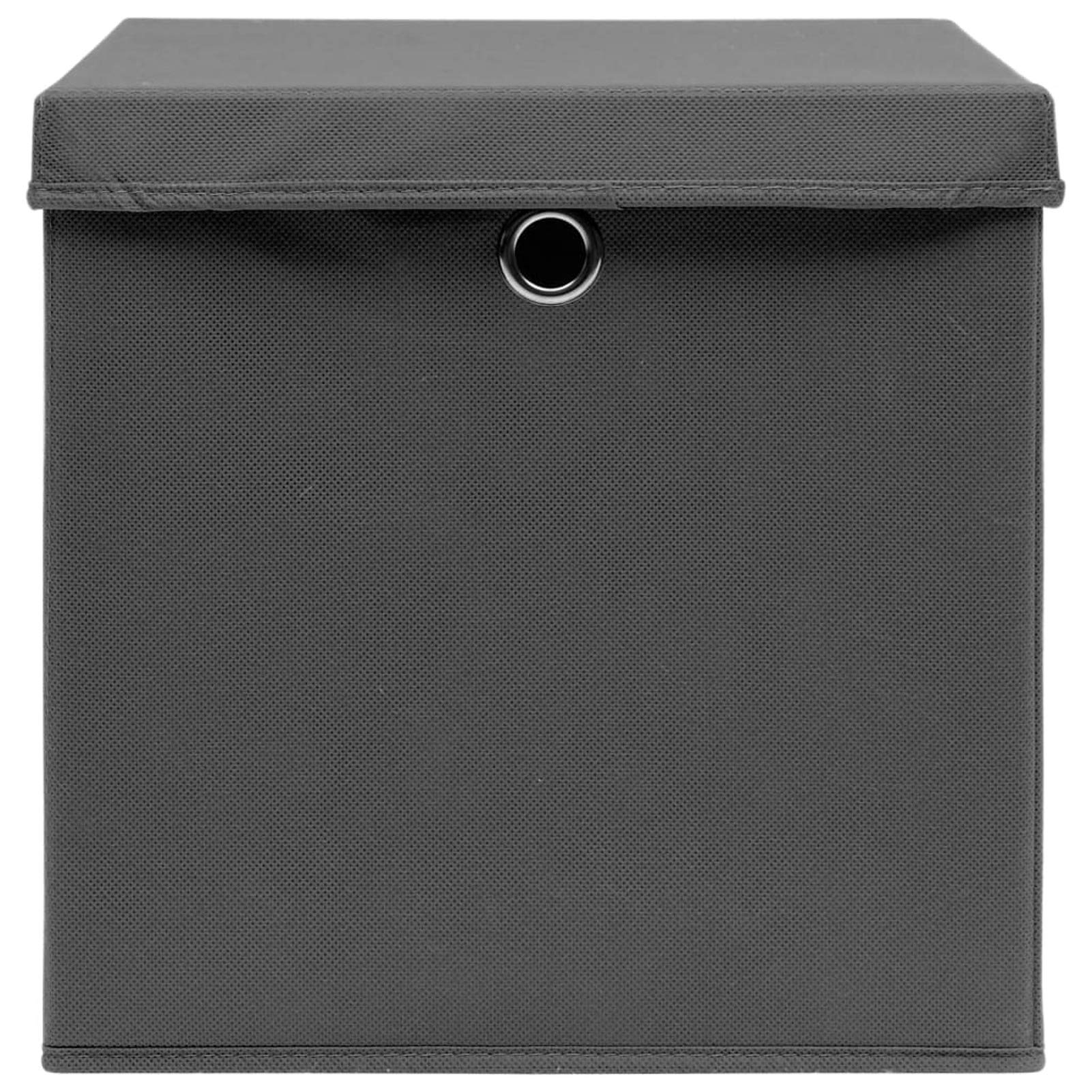 Aufbewahrungsboxen mit Deckeln 10 STK Spielzeugkiste, Aufbewahrungskiste, Kleideraufbewahrung, Kleideraufbewahrung & Organisation, 28x28x28 cm Grau