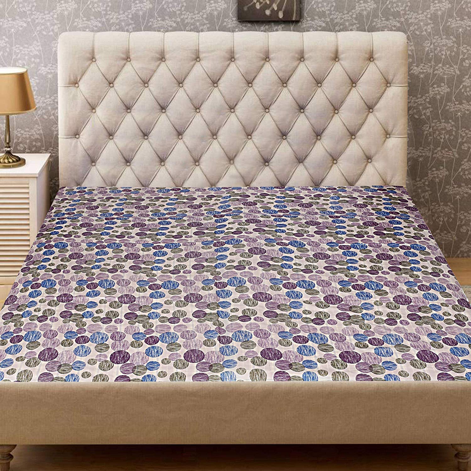 Kuber Industries Circle Design PVC Waterproof Mattress Protector Sheet - Multicolour… (B07NW2J8JB) Amazon Price History, Amazon Price Tracker