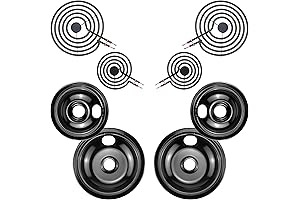 Drip Pan and Electric Stove Burner Compatible with Whirlpool