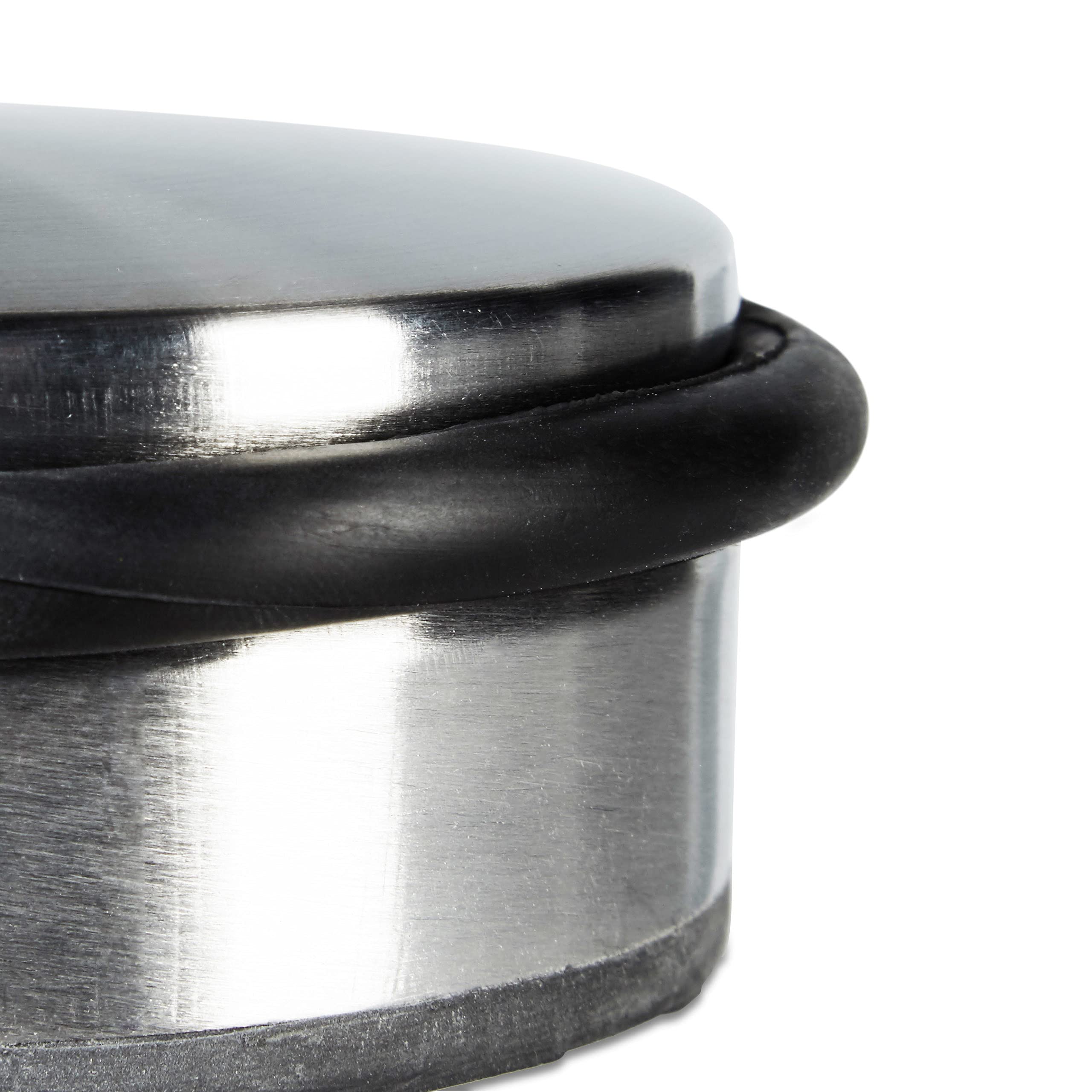 Relaxdays Türstopper 2er Set - Schwere Edelstahl Türstopper 4,5x10,5cm