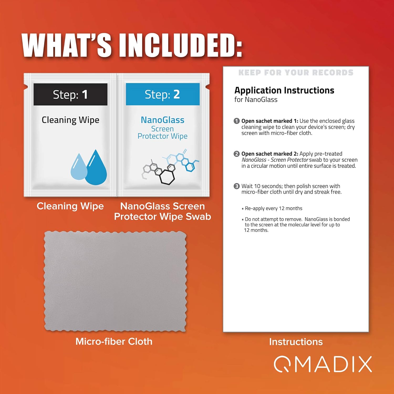 Bеѕt Dеаl QMADIX $350 Screen Replacement- Invisible First Defense Nano Liquid Glass Screen Protector for all iPhone, iPad, Watch, phones - Extreme Liquid Glass Protection